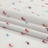 Orange, Pink and Blue Little Paisleys Cotton Jacquard Shirting - Folded | Mood Fabrics