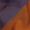 Dusted Clay and Nightshade Double Faced Cotton Twill Shirting - Detail | Mood Fabrics