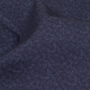 Maritime Blue Tiny Leaves Cotton Chambray - Detail | Mood Fabrics