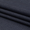 Indigo and Deep Well Triangles Lightweight Cotton Denim Twill - Folded | Mood Fabrics