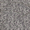 Black Flocked Polka Dots on Dark Gray and Purple Leaves and Dots Stretch Cotton Shirting | Mood Fabrics