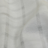 White Sheer Stripes Cotton and Polyester Woven - Detail | Mood Fabrics