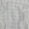 White Sheer Stripes Cotton and Polyester Woven | Mood Fabrics