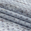 Red and Blue Flowers and Dots Cotton and Polyester Shirting with Distressed Foil Topcoat - Folded | Mood Fabrics