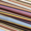 Pink, Yellow and Brown Barcode Stripe Cotton Twill - Folded | Mood Fabrics