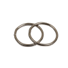 Nickel Split Metal O Ring - 0.75" - Detail | Mood Fabrics