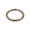 Nickel Solid Metal O Ring - 1" - Detail | Mood Fabrics