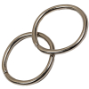 Nickel Split Metal O Ring - 1.25" - Detail | Mood Fabrics