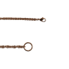Rose Gold Chain Purse Strap with Lobster Claw Clasp and O Ring - 54" X 0.5" - Folded | Mood Fabrics