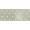 White on White Polka Dot Satin Ribbon - 1" - Detail | Mood Fabrics