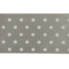 Gray and White Polka Dot Satin Ribbon - 1.5" - Detail | Mood Fabrics