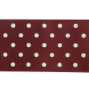 Wine Red and White Polka Dot Satin Ribbon - 1.5" - Detail | Mood Fabrics