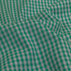 Green and Gray Checked Cotton and Polyester Shirting - Detail | Mood Fabrics