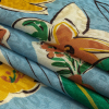 Mood Exclusive Sky Blue Making a Mark Animal Rayon Jacquard - Folded | Mood Fabrics