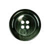 Dark Green Swirls Plastic 4-Hole Dish Button - 40L/25.5mm | Mood Fabrics