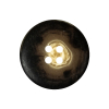 Twill and Peat Swirls Plastic 4-Hole Dish Button - 40L/25.5mm - Detail | Mood Fabrics