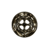 Italian Nickel 4-Hole Deepwell Metal Button - 36L/23mm - Detail | Mood Fabrics