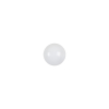 European White Self Back Glass Button - 12L/7.5mm | Mood Fabrics