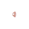 European AB Pink Self Back Glass Button - 14L/9mm - Folded | Mood Fabrics