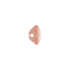 European AB Pink Self Back Glass Button - 18L/11.5mm - Folded | Mood Fabrics