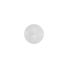 European White Self Back Glass Button - 18L/11.5mm - Detail | Mood Fabrics