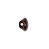 European Brown Self Back Glass Button - 18L/11.5mm - Folded | Mood Fabrics