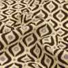 Mood Exclusive Coffee Mid Mod Mood Stretch Polyester Seersucker - Detail | Mood Fabrics