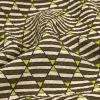 Mood Exclusive Green Big Top Stretch Polyester Seersucker - Detail | Mood Fabrics