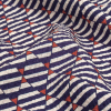 Mood Exclusive Blue Ribbon Big Top Stretch Polyester Seersucker - Detail | Mood Fabrics