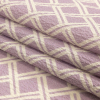 Mood Exclusive Lavender Lattice Status Stretch Polyester Seersucker - Folded | Mood Fabrics