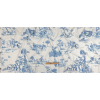 Cobalt and White Classic Toile de Jouy Viscose Batiste - Full | Mood Fabrics