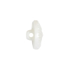 White Rays Molded Shank Back Plastic Button - 30L/19mm - Folded | Mood Fabrics