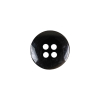 Gray and Black Shimmer Ombre Low Convex 4-Hole Plastic Button - 24L/15mm - Detail | Mood Fabrics