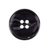 Deep Violet Marbled Rolled Rim 4-Hole Plastic Button - 40L/25.5mm | Mood Fabrics