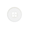 Italian White Faceted 4-Hole Nylon Button - 33L/21mm | Mood Fabrics