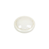 Italian White Faceted Dome Self Back Plastic Button - 30L/19mm - Folded | Mood Fabrics