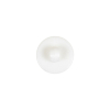 Italian White Faceted Center Floral Molded Shank Back Plastic Button - 20L/12.5mm - Detail | Mood Fabrics