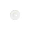 Italian White Faceted Center Floral Molded Shank Back Plastic Button - 20L/12.5mm | Mood Fabrics
