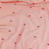 Red Beaded Tulle | Mood Fabrics