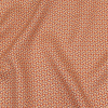 Orange, Pink and Dark Red Hexagon Pinwheels Medium Weight Linen Woven | Mood Fabrics