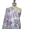 Purple, Green and White Hydrangeas Medium Weight Linen Woven - Spiral | Mood Fabrics