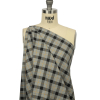 Gray, Black and Bright Gold Plaid Lightweight Cotton Twill - Spiral | Mood Fabrics