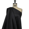 Black Brushed Wool Double Cloth Coating - Spiral | Mood Fabrics