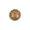 Bright Gold Knotwork Metal Shank Back Button - 24L/15mm | Mood Fabrics