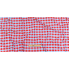 Red Orange and Aqua Checks UV Protective Compression Swimwear Tricot with Aloe Vera Microcapsules - Full | Mood Fabrics
