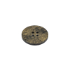 Black and Gold Glitter 4-Hole Plastic Button - 24L/15mm - Folded | Mood Fabrics