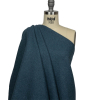 Heathered Blue Double Face Brushed Wool Coating - Spiral | Mood Fabrics