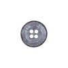 Italian Aqua and Lilac Oxidized Metal 4-Hole Button - 24L/15mm - Detail | Mood Fabrics