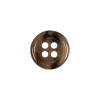 Tan and Brown Mottled Semitransparent 4-Hole Rolled Rim Plastic Button - 24L/15mm | Mood Fabrics