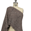 Black, Burgundy and Striped Yellow Chunky Sweater Knit - Spiral | Mood Fabrics
